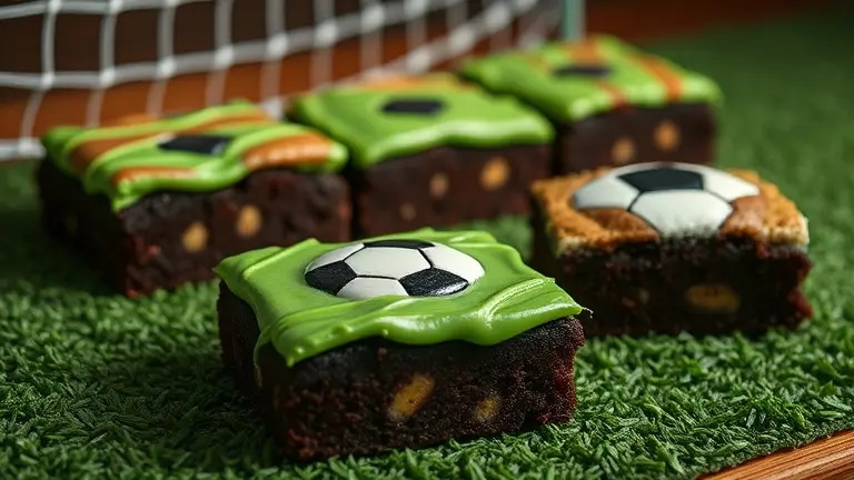 little debbie soccer themed brownies