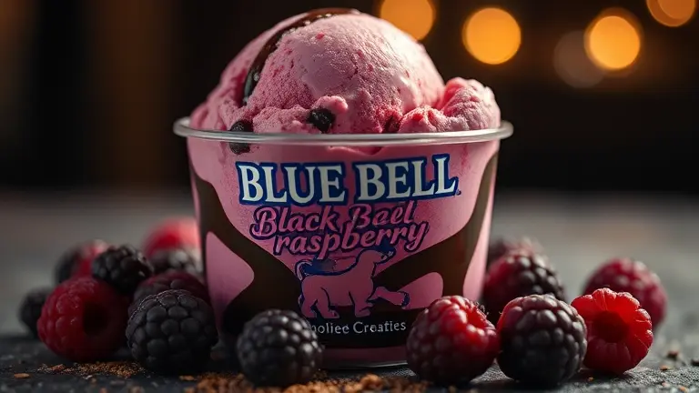blue bell black raspberry fudge