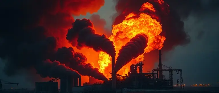 Major Industrial Fire Erupts at South Gate Recycling Facility