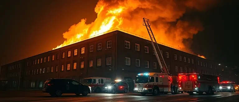 Massive 6-Alarm Fire Engulfs Historic Allentown Furniture Factory