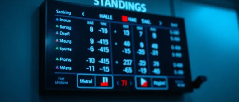 Group Standings: Current Real-Time Rankings